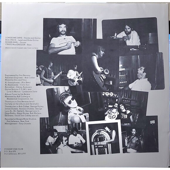 Foghat LP Boogie Motel on Bearsville VG/M- Rock OIS - Picture 4 of 6